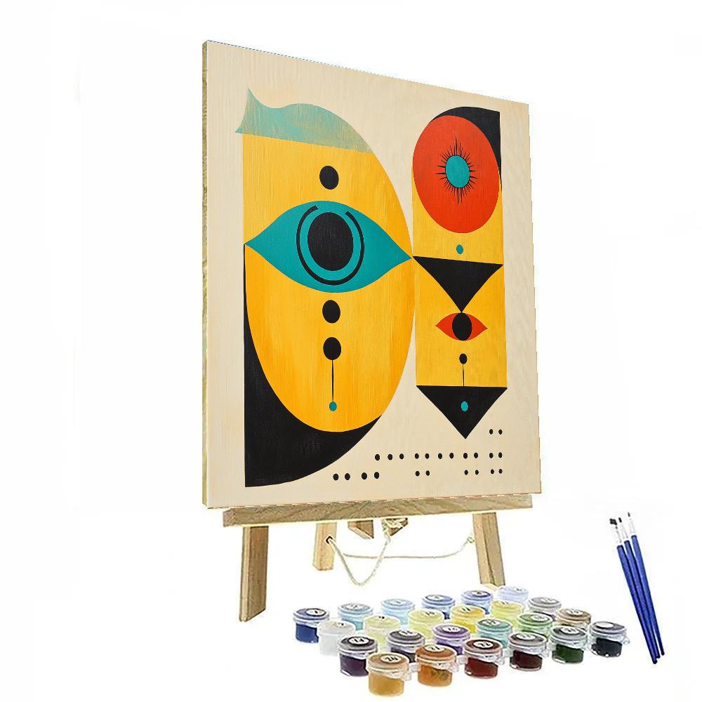 Joan Miró Inspired Harmony Of Forms Painting by numbers kit