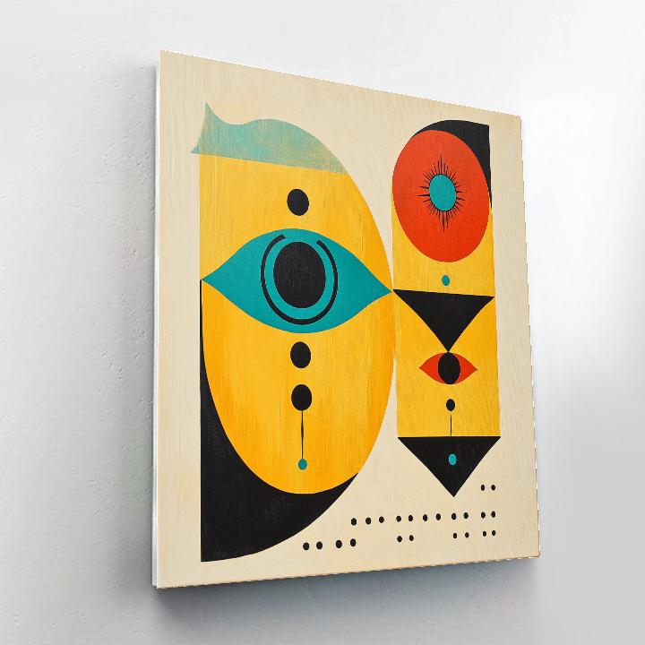 Joan Miró Inspired Harmony Of Forms Painting by numbers kit