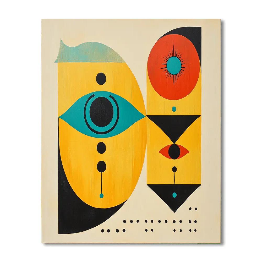 Joan Miró Inspired Harmony Of Forms Painting by numbers kit