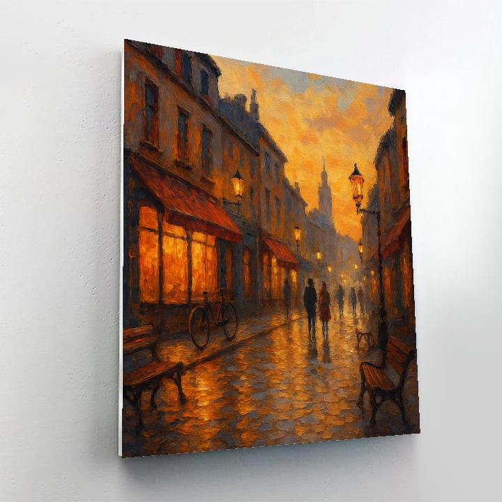 Cozy Sunset Lane painting number kit