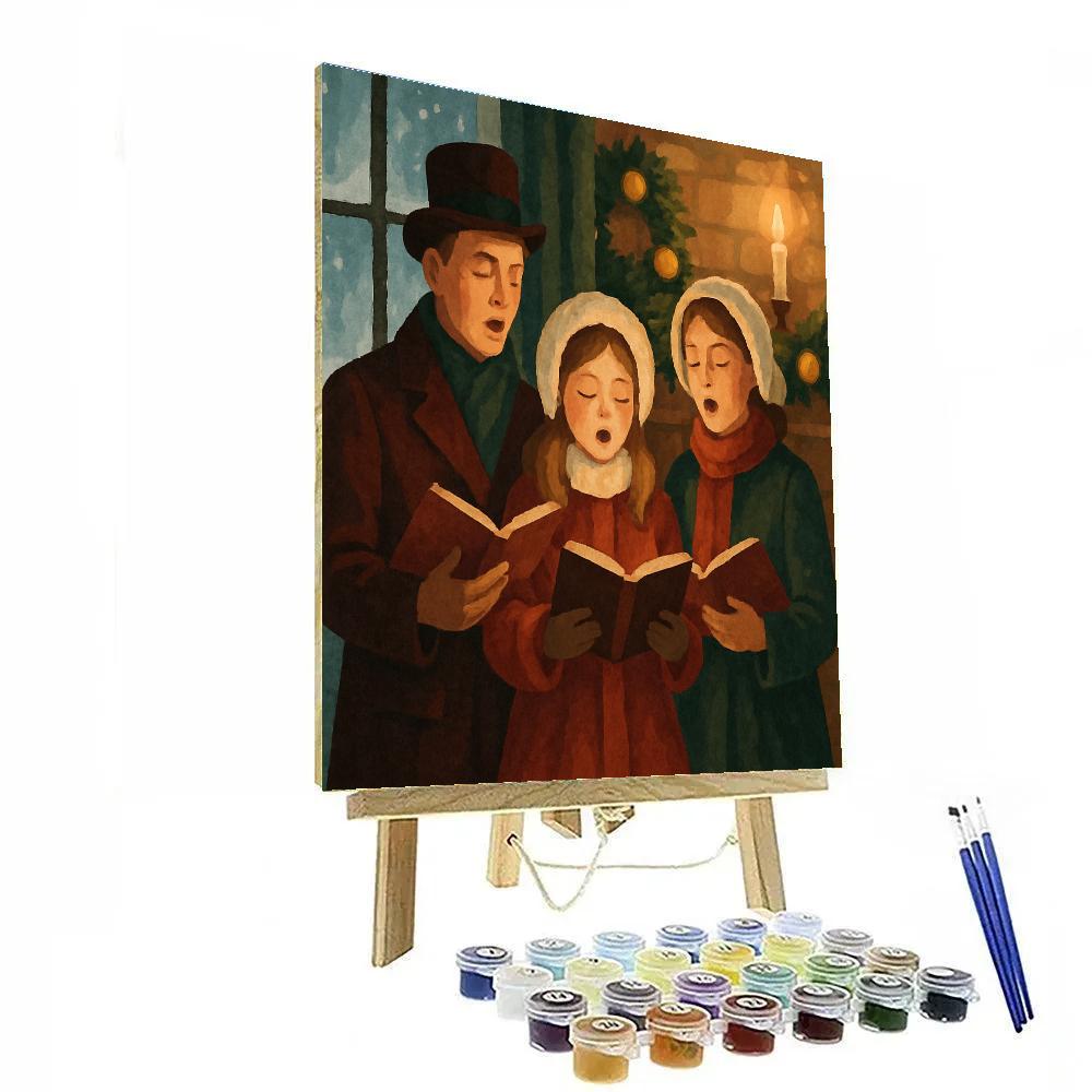 Hearthside Carolers Number painting