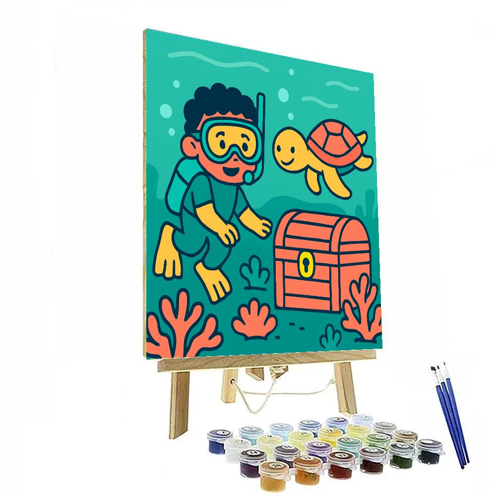 Treasure Coral Detective Number painting
