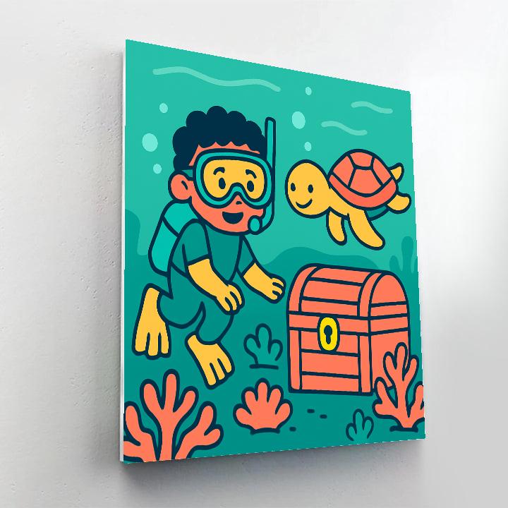 Treasure Coral Detective Number painting