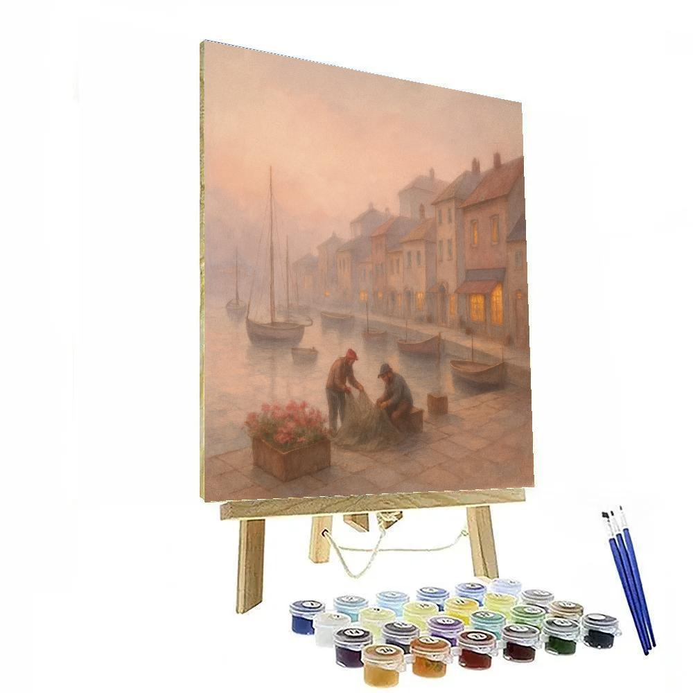 Harbor Painted Morning Numbered painting kits