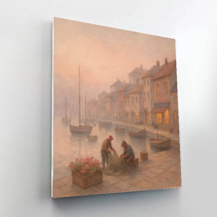 Harbor Painted Morning Numbered painting kits