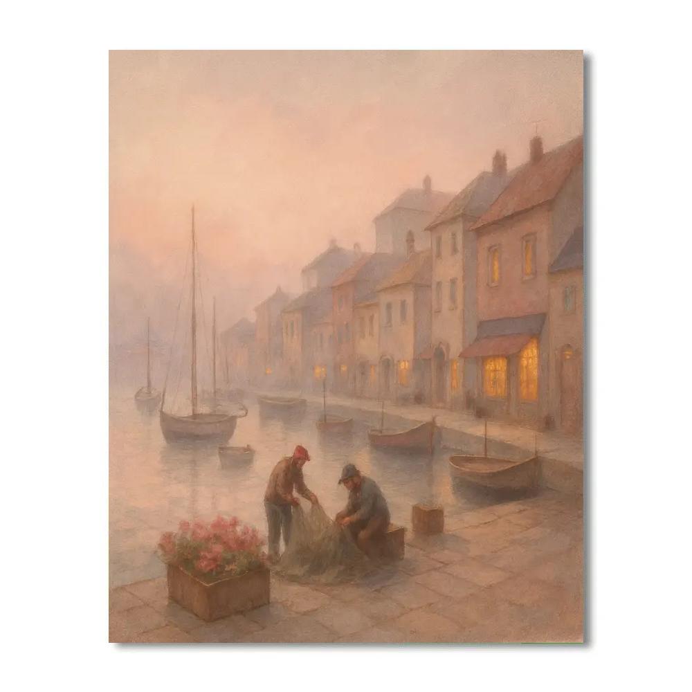 Harbor Painted Morning Numbered painting kits