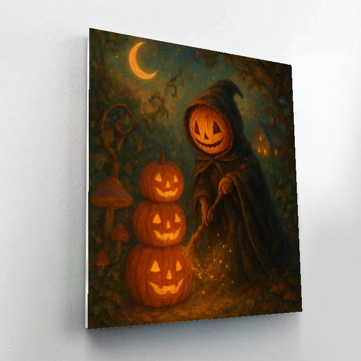 Cloaked Jack With Golden Sparkles Painting by numbers kit