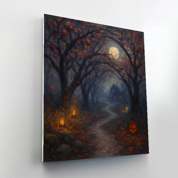 Haunted Orchard Path Painting by numbers kit