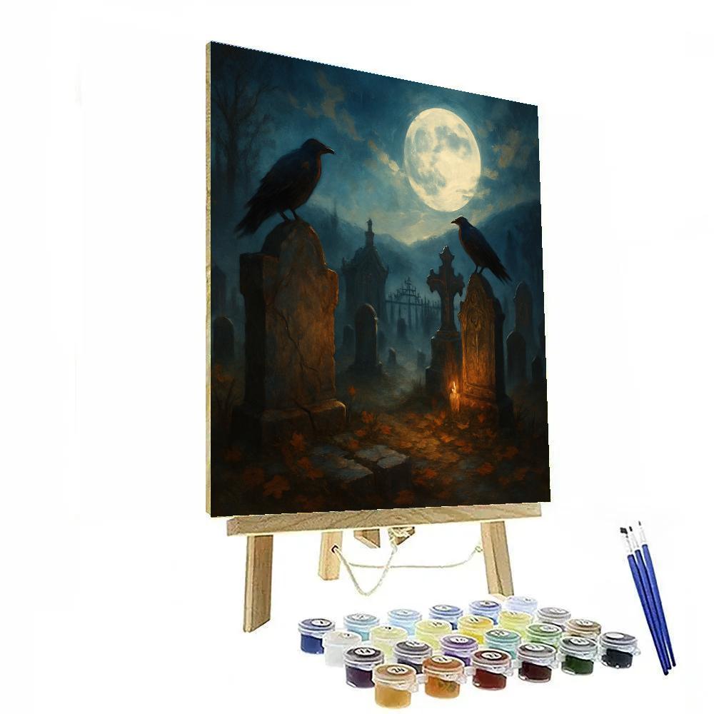 Ravenstone Cemetery Twilight DIY paint by numbers