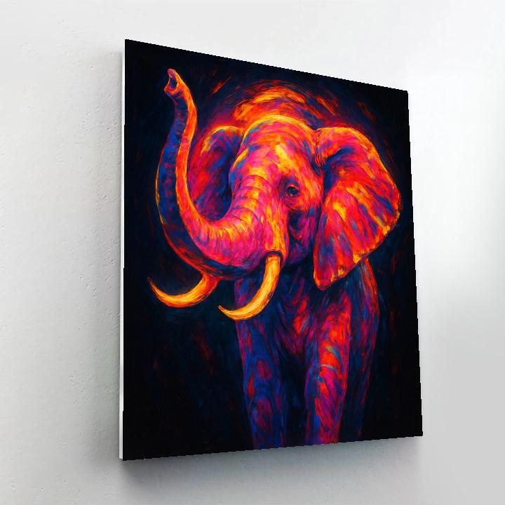 Regal Elephant Color Block paint by color