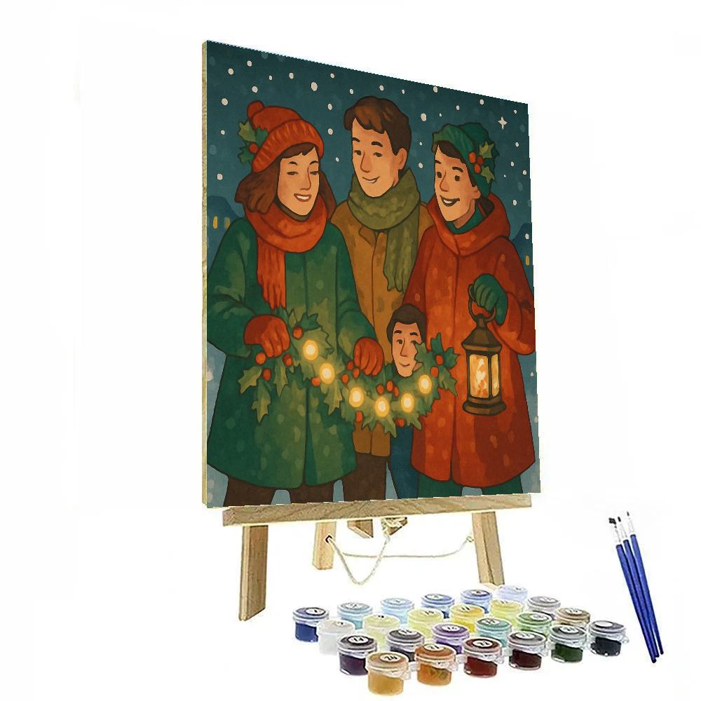 Midnight Garland Walk paint by numbers