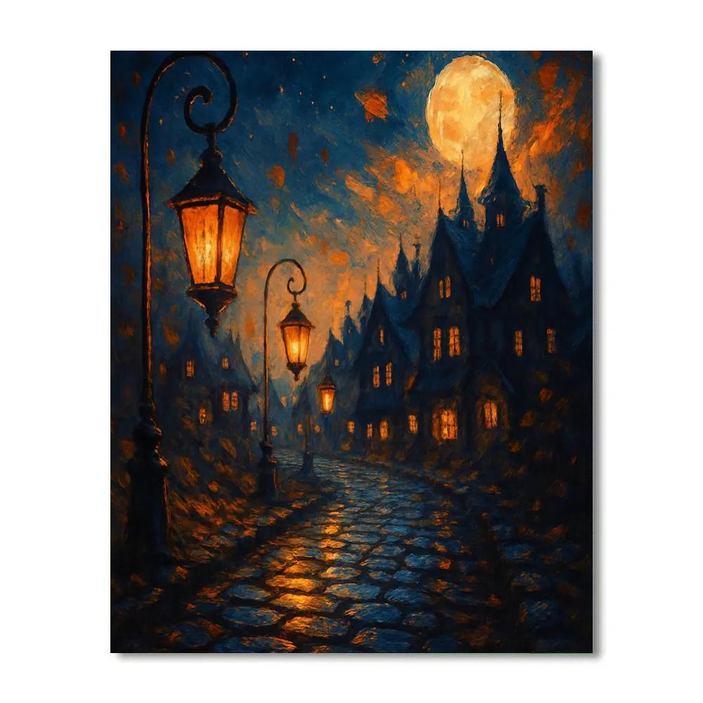 Cobblestone Lantern Lane Numbered painting kits