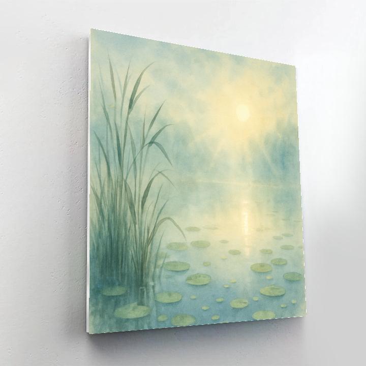 First Light On Foggy Pond Paint by numbers kits