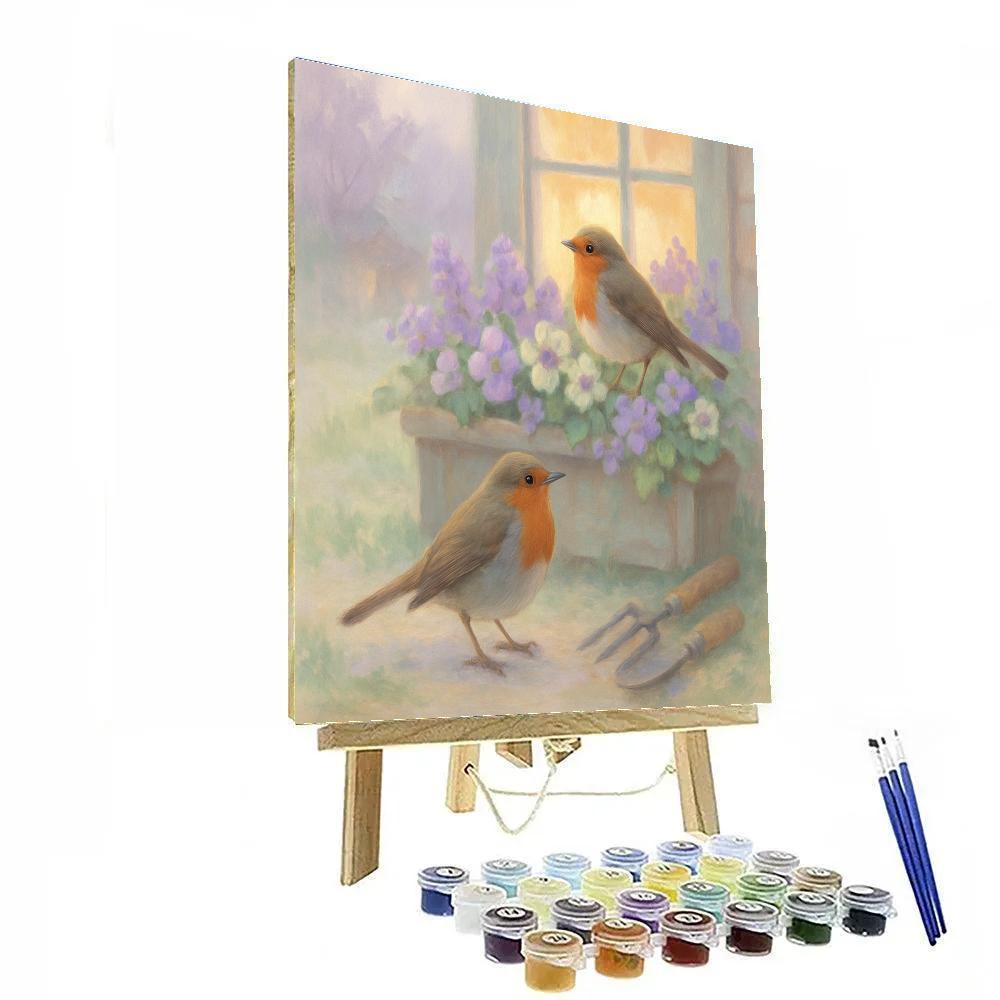 Robin Kitchen Lullaby painting number kit