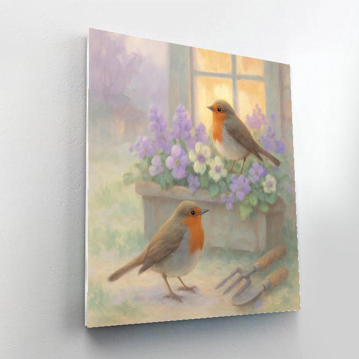 Robin Kitchen Lullaby painting number kit