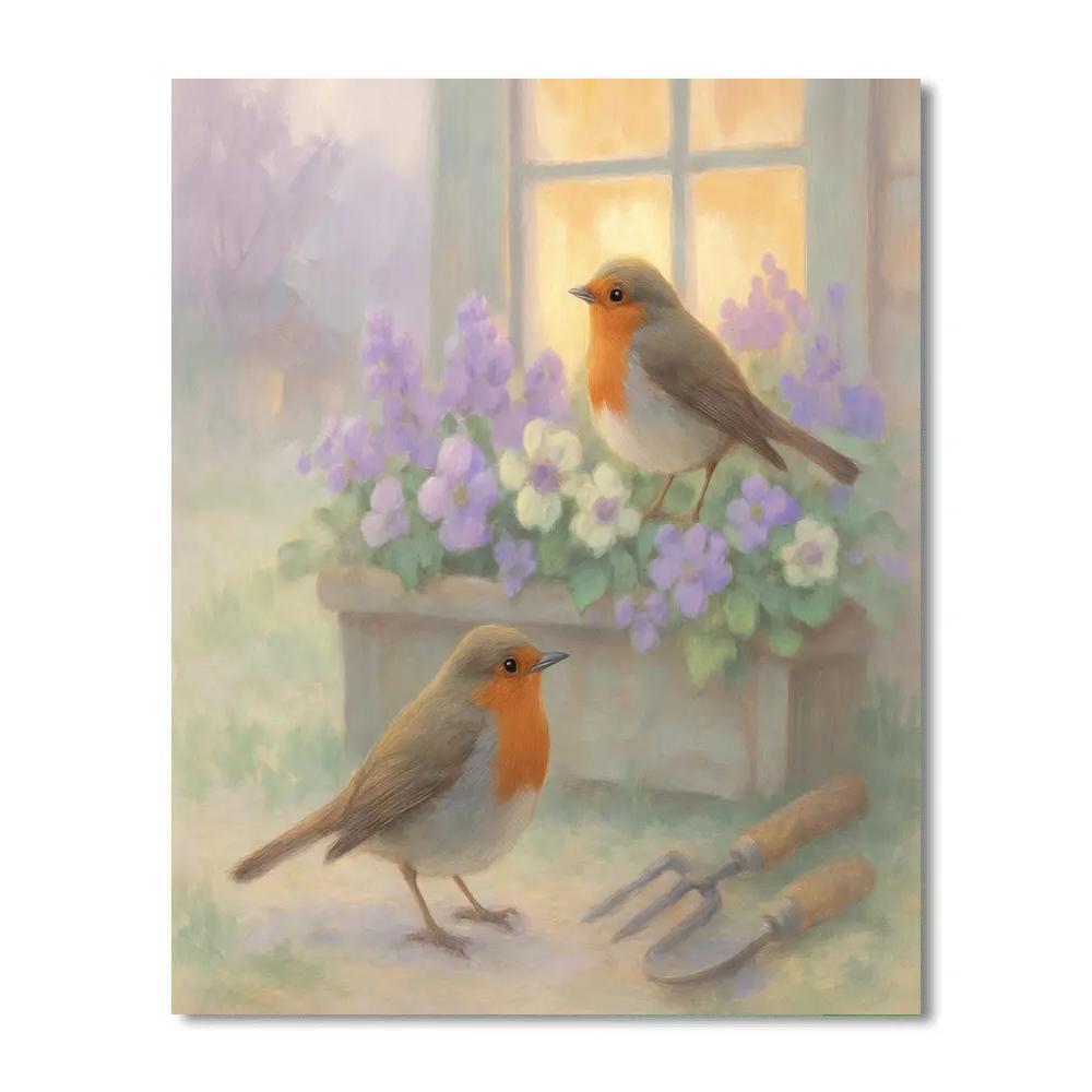 Robin Kitchen Lullaby painting number kit