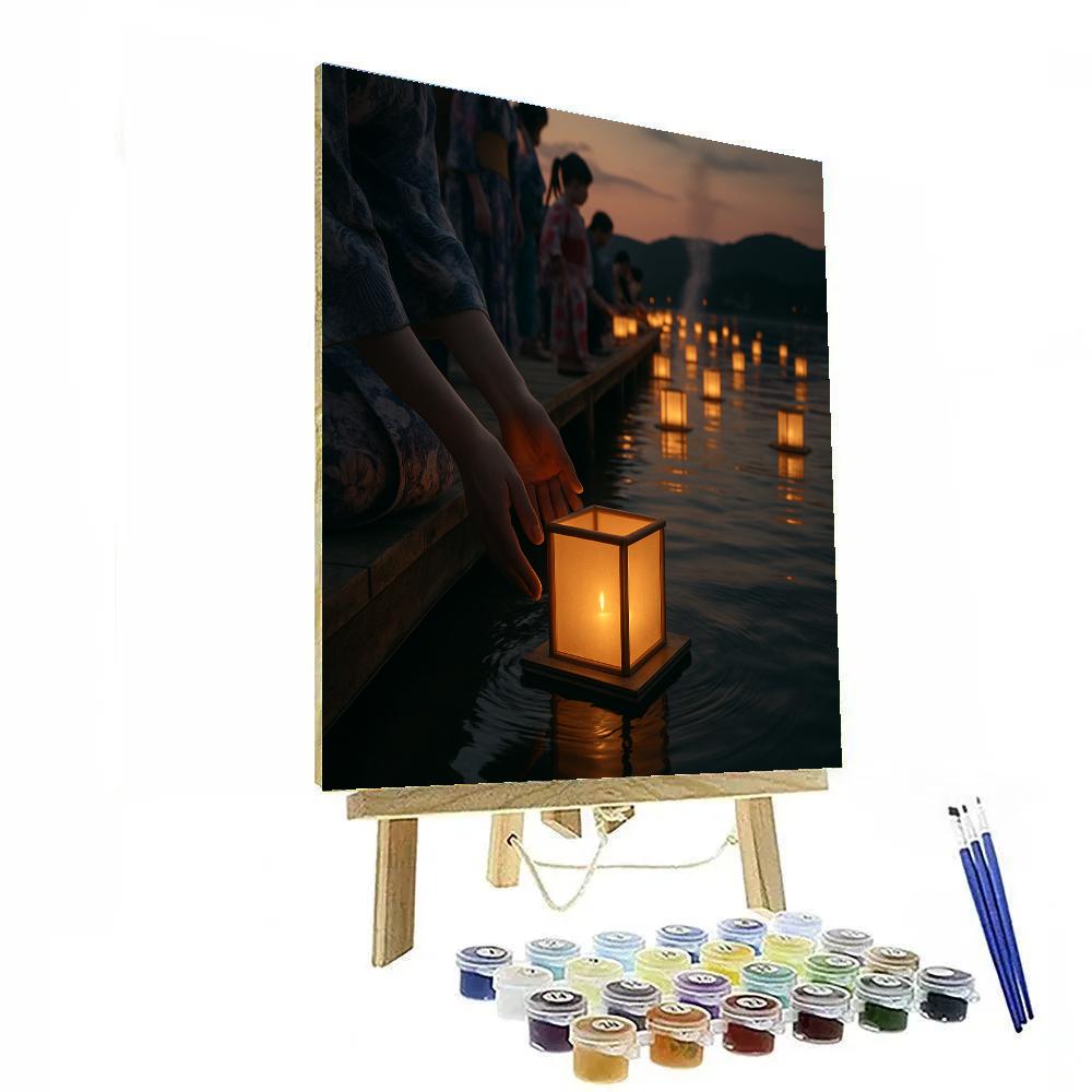 Lantern Floating Obon Ceremony paint by number