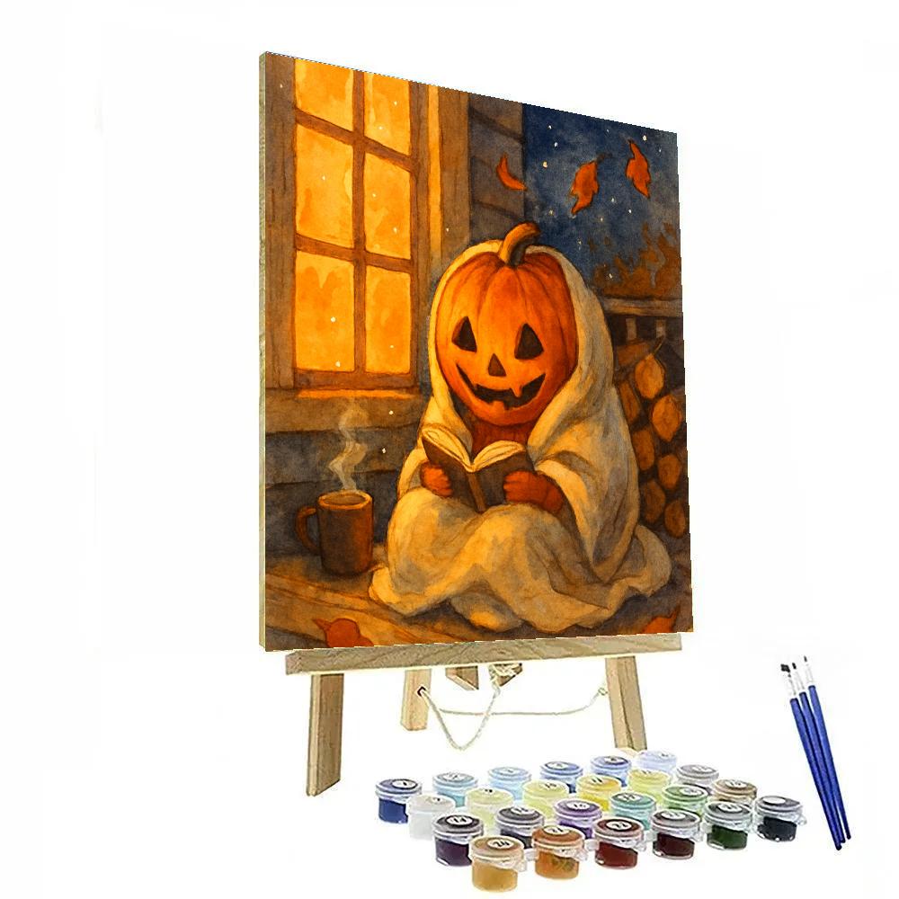 Harvest Moon Porch Reading paint by number