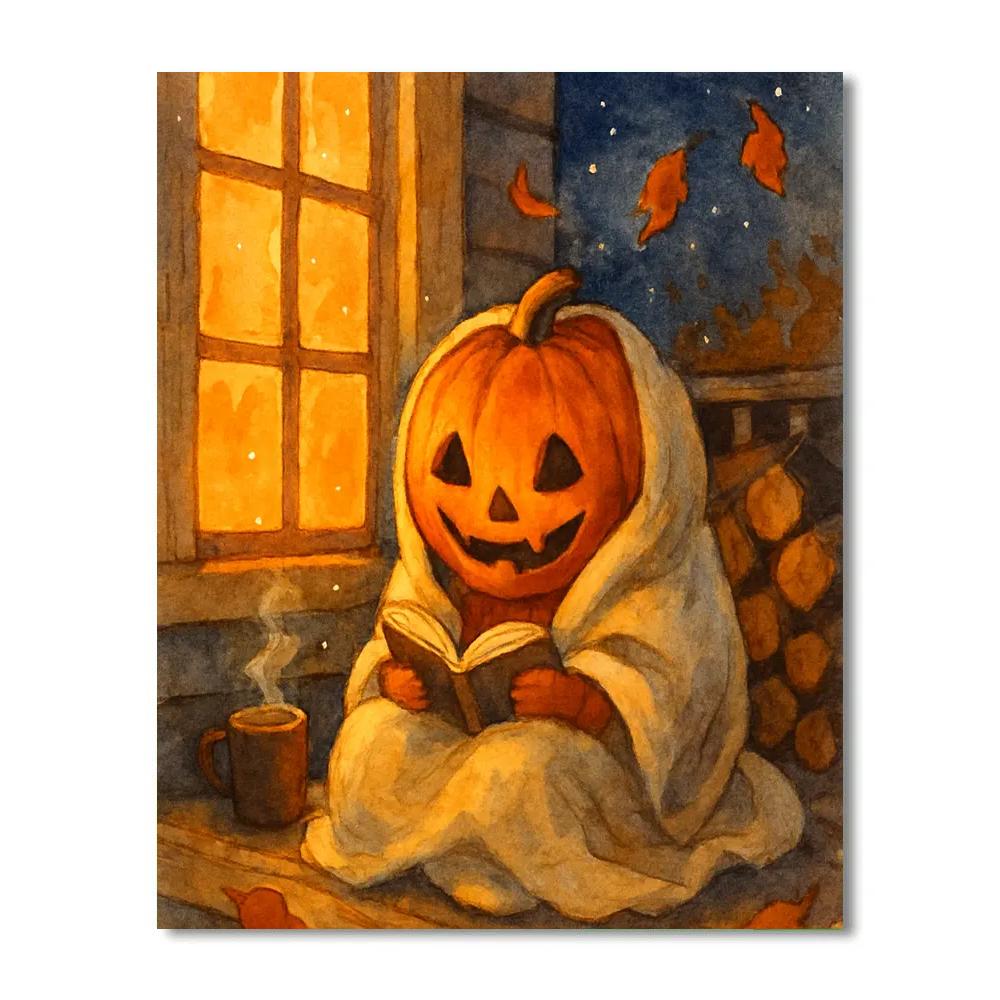 Harvest Moon Porch Reading paint by number