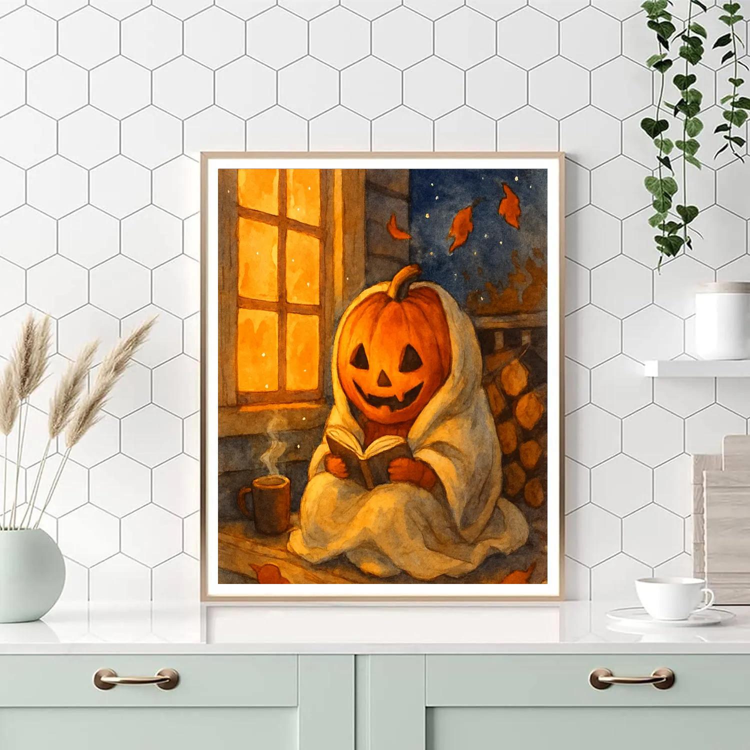 Harvest Moon Porch Reading paint by number