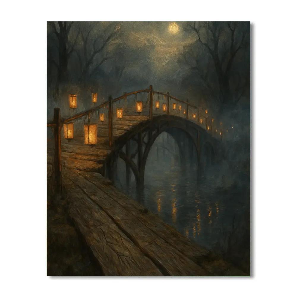 Lantern Bridge To Hollow Paint by numbers kits