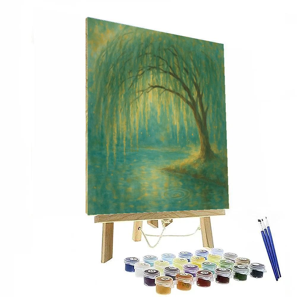 Willow Hammock By The Quiet Pool paint by number