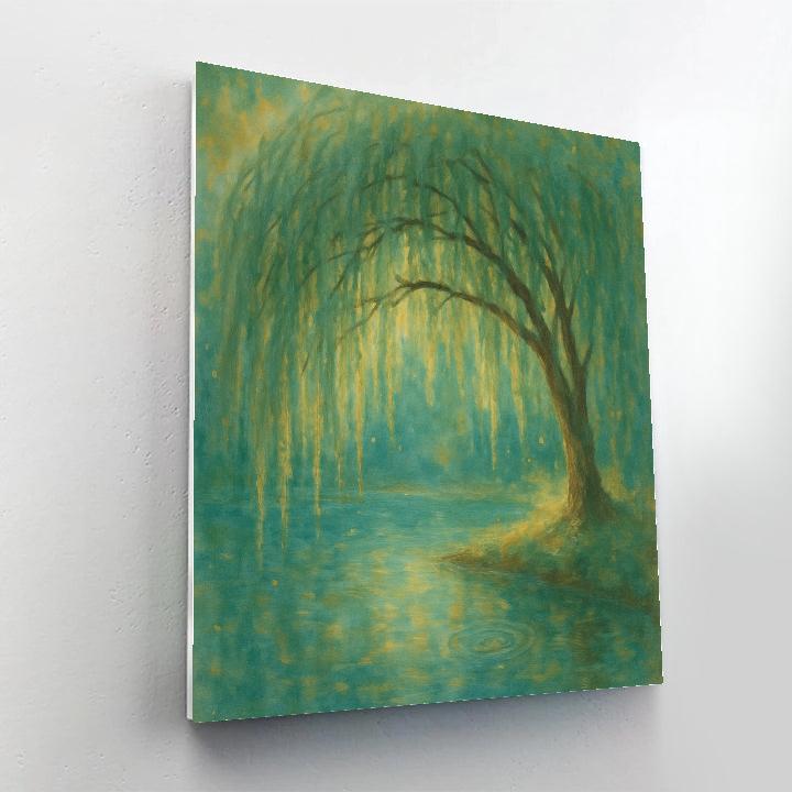 Willow Hammock By The Quiet Pool paint by number