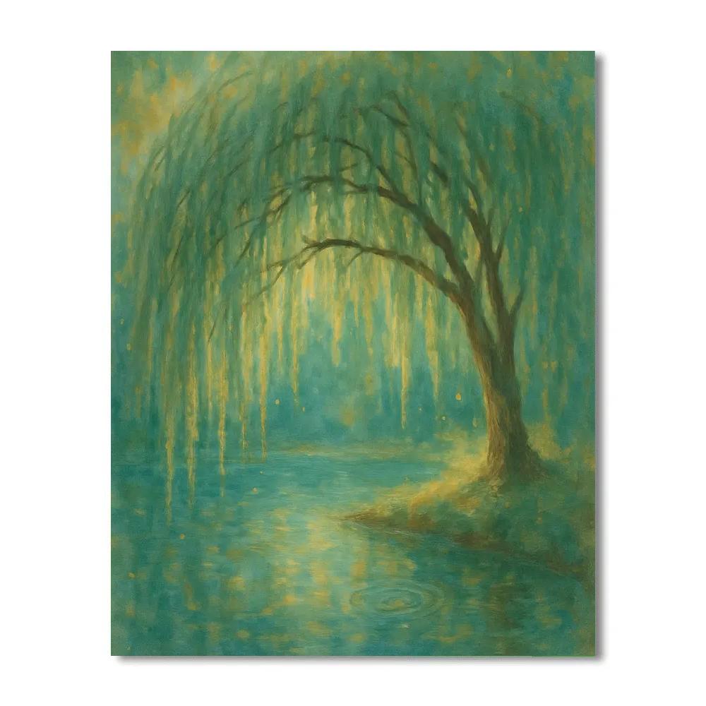 Willow Hammock By The Quiet Pool paint by number