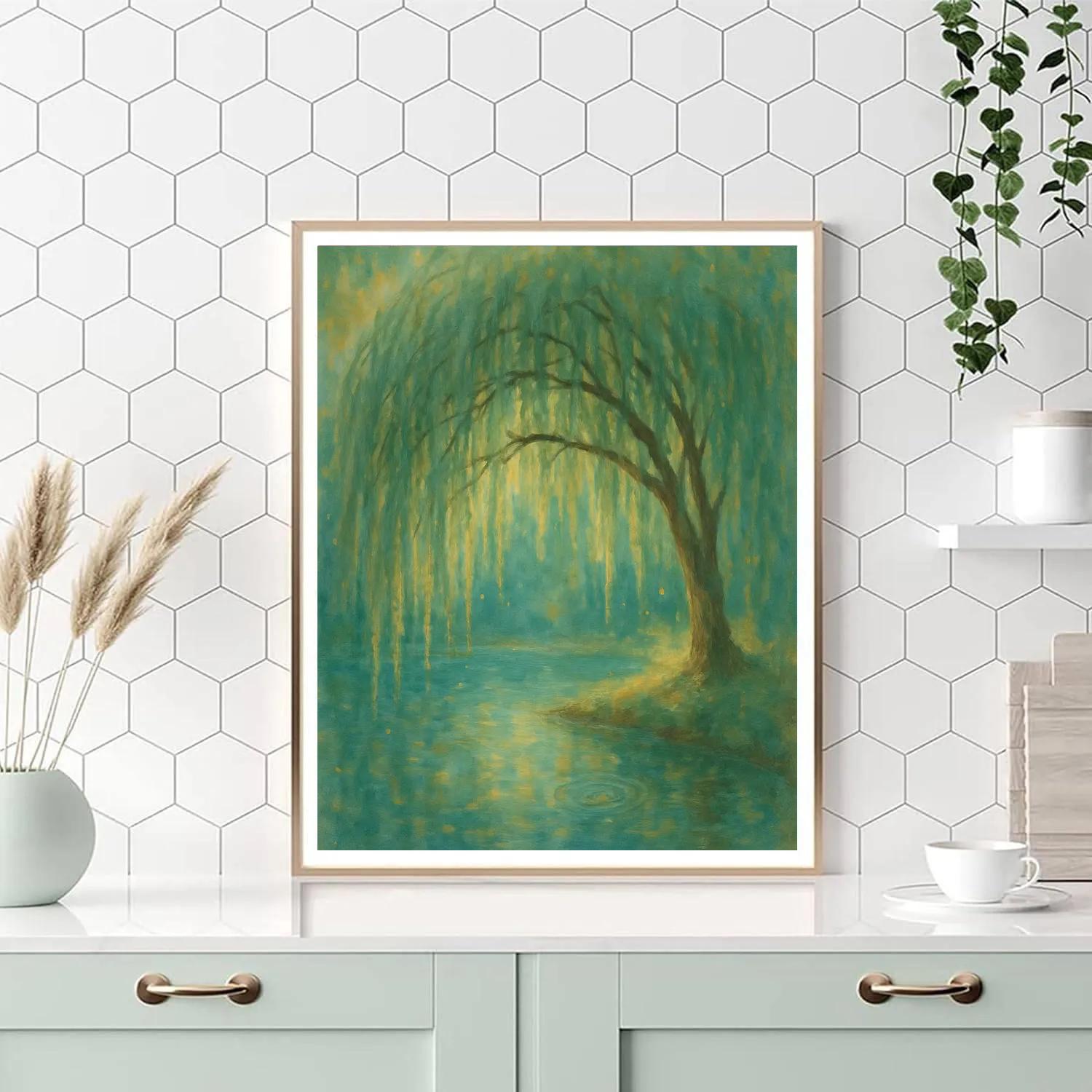 Willow Hammock By The Quiet Pool paint by number