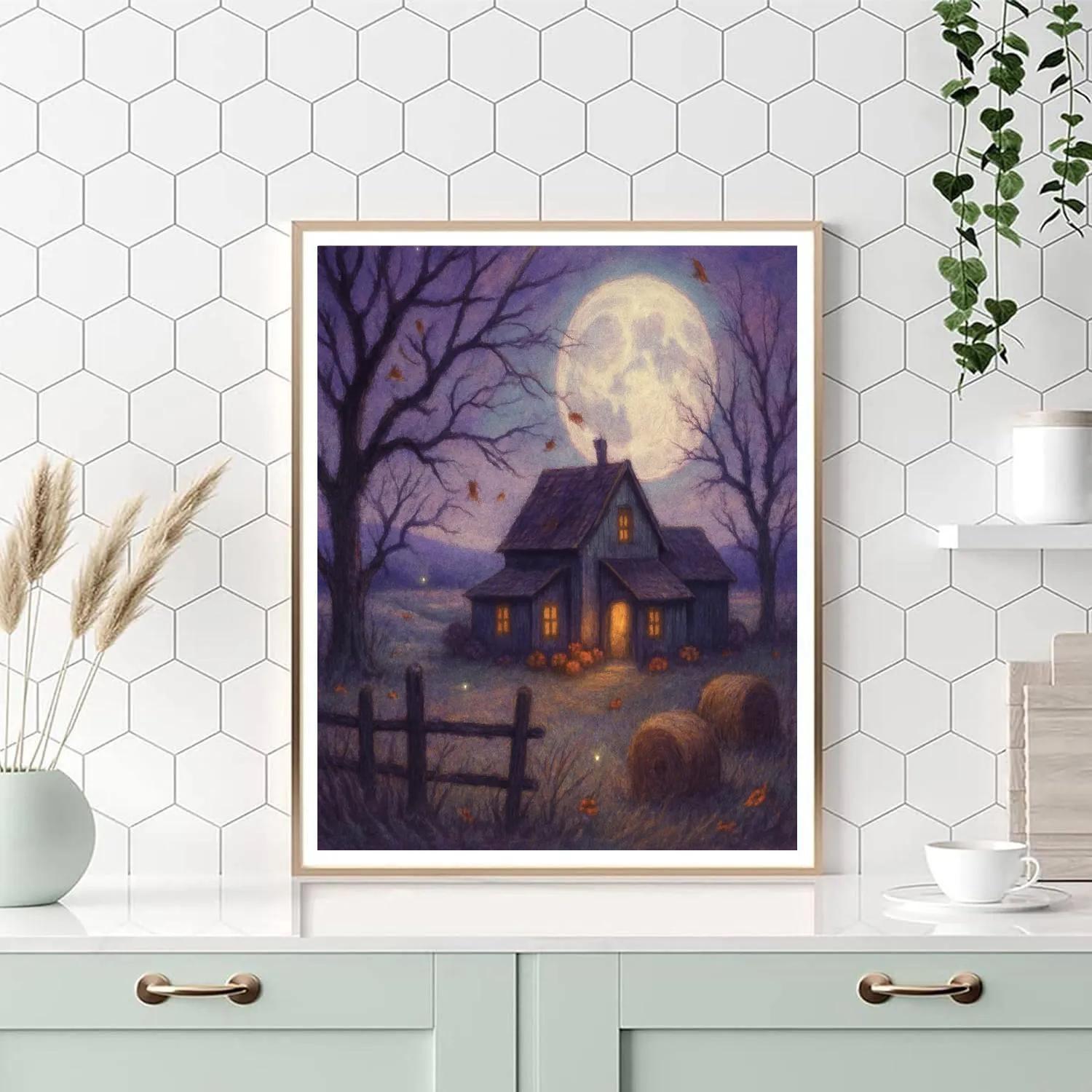 Silver Moon Farmstead painting number kit