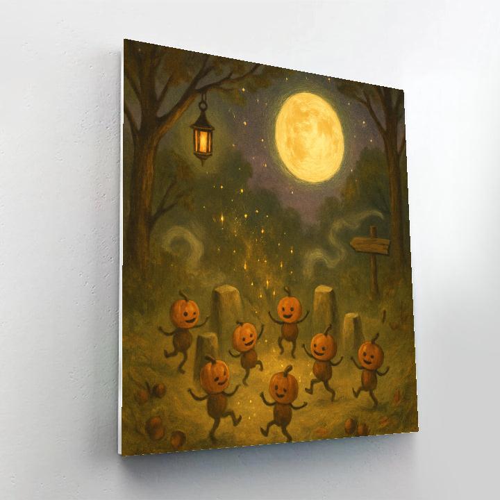 Enchanted Wood Sprite Circle DIY paint by numbers