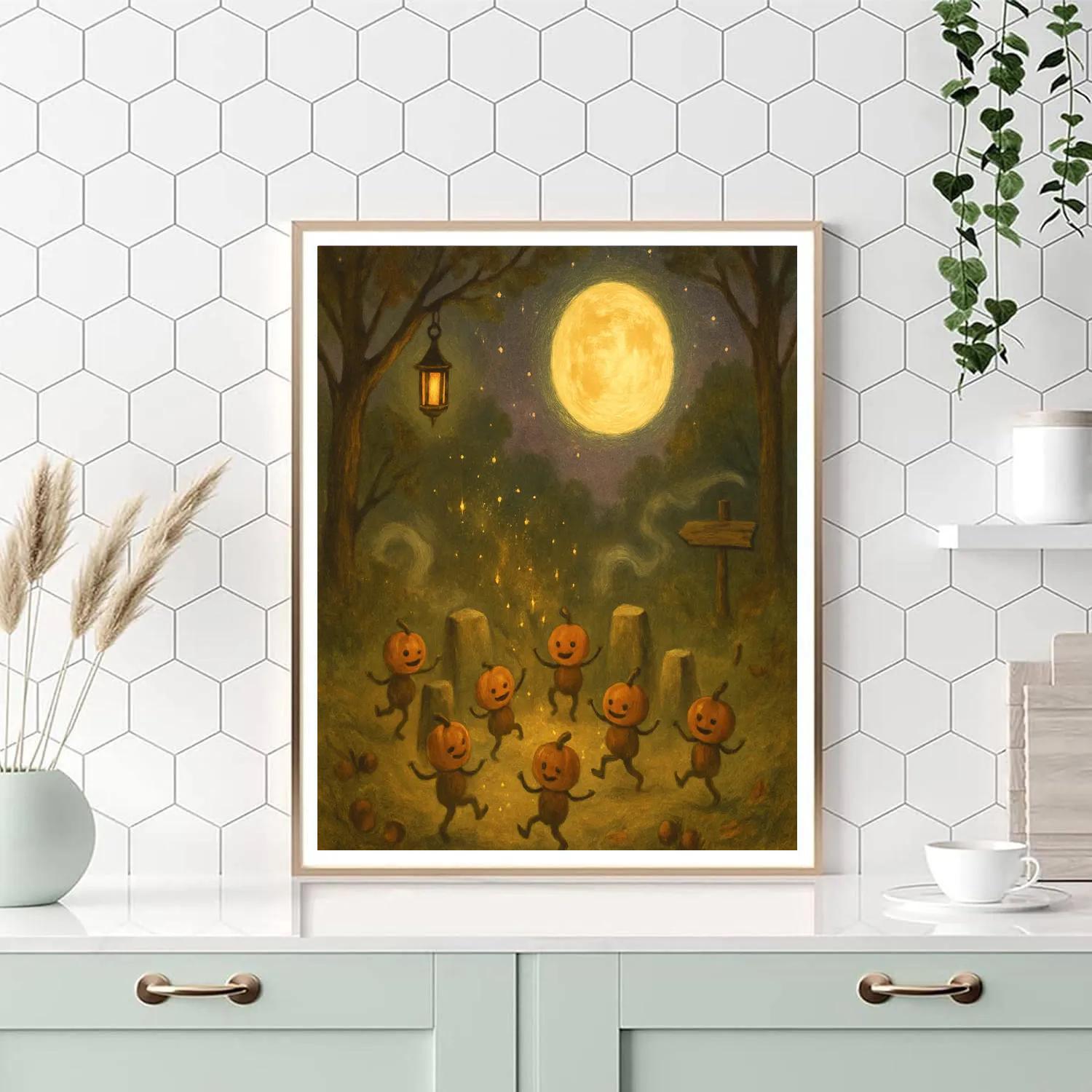 Enchanted Wood Sprite Circle DIY paint by numbers