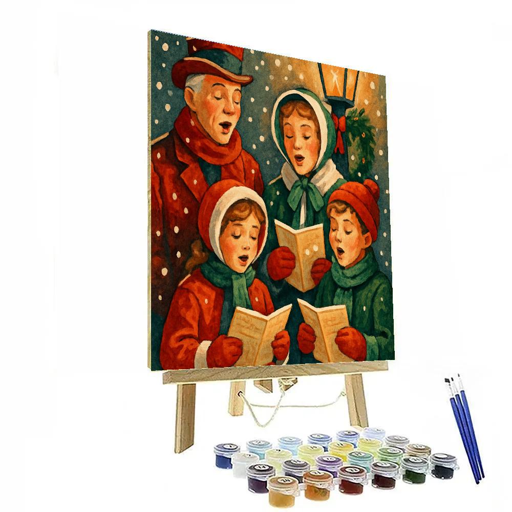 Snowflake Serenade Ensemble Painting by numbers kit