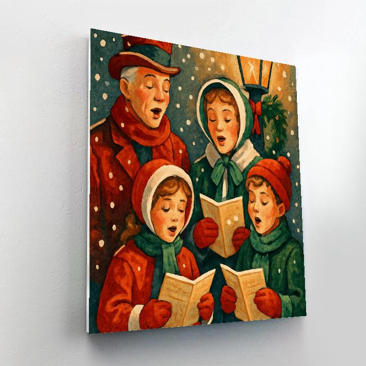 Snowflake Serenade Ensemble Painting by numbers kit
