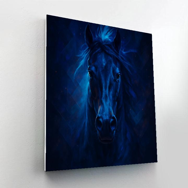 Nebula Stallion Closeup Painting by numbers kit