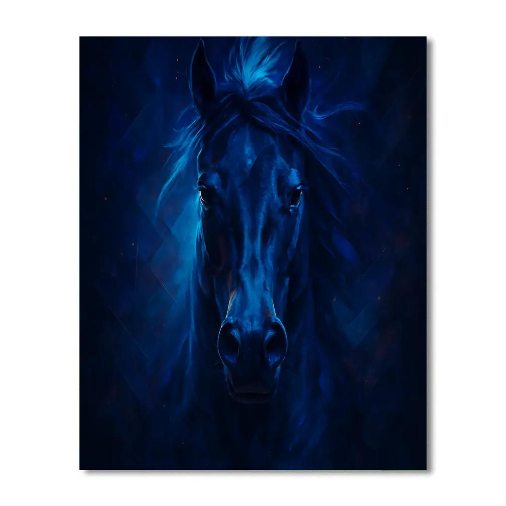 Nebula Stallion Closeup Painting by numbers kit