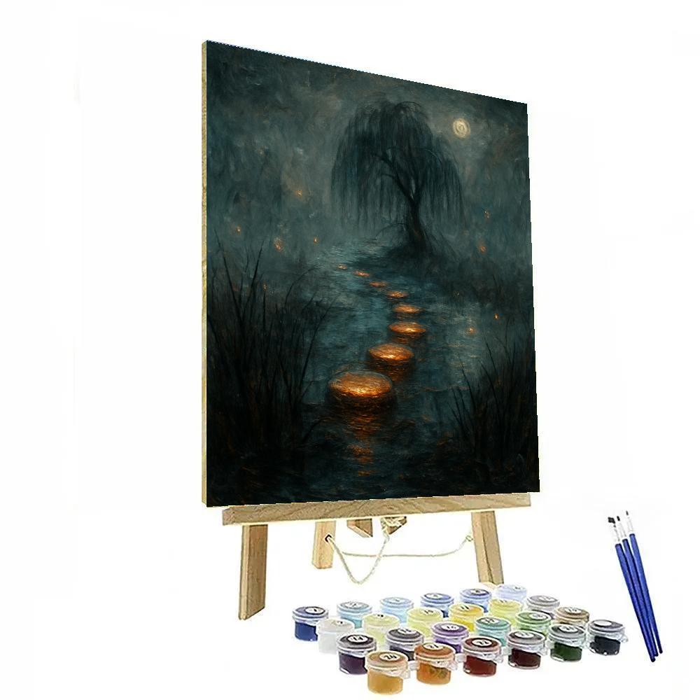 Ghostlight Marsh Crossing paint by number