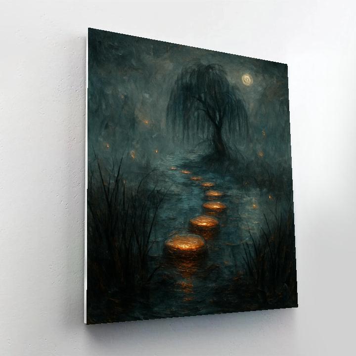 Ghostlight Marsh Crossing paint by number