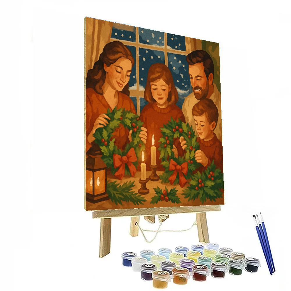 Wreath-Makers At Twilight DIY paint by numbers
