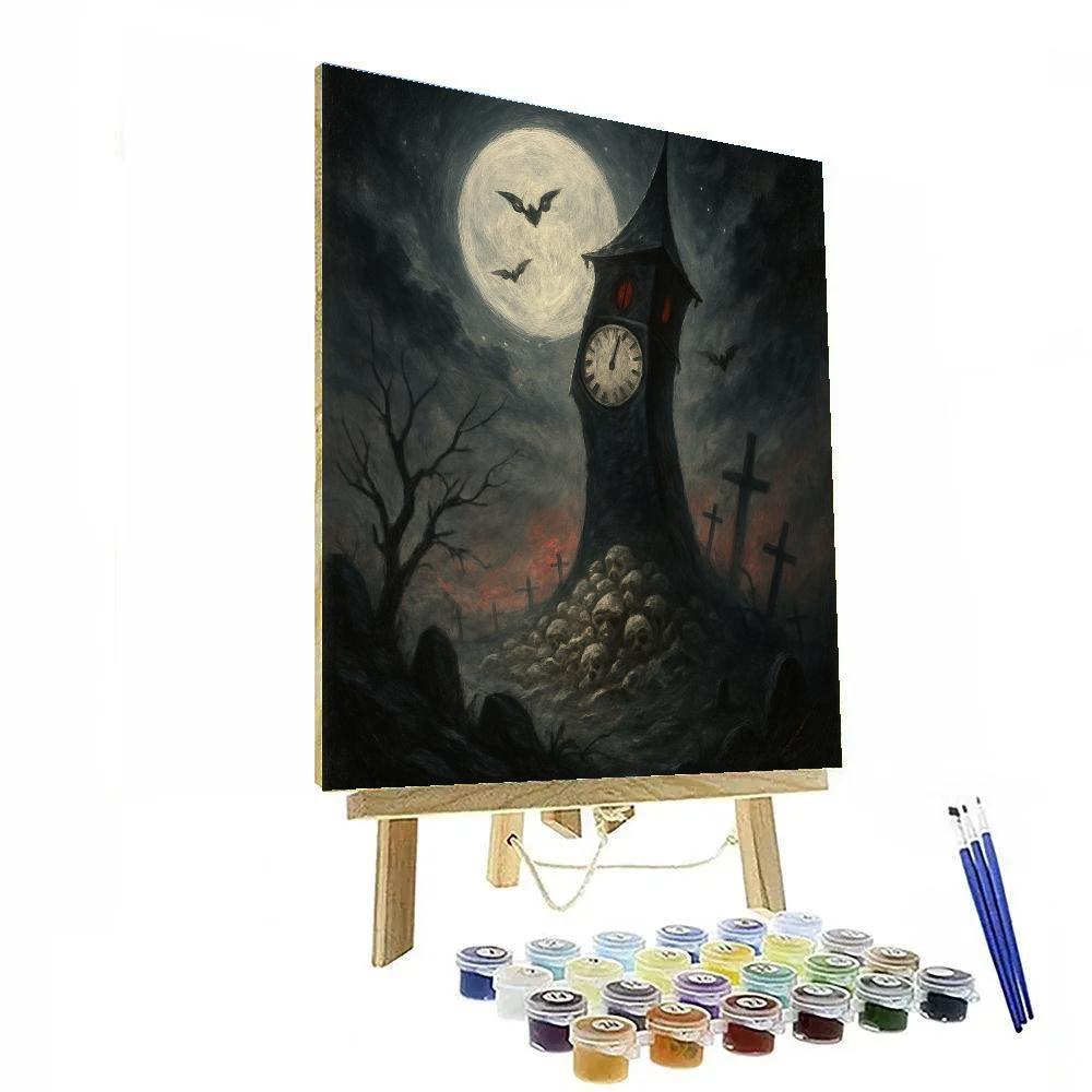 Clocktower On Bonehill paint by color