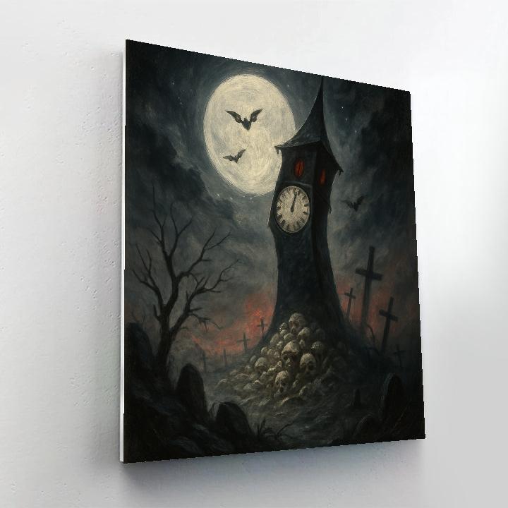 Clocktower On Bonehill paint by color