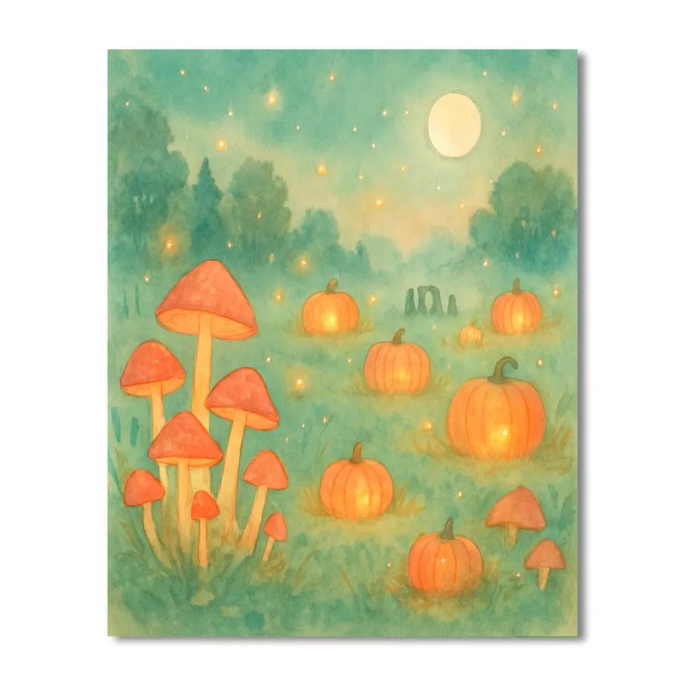 Enchanted Twilight Meadow Paint by numbers art