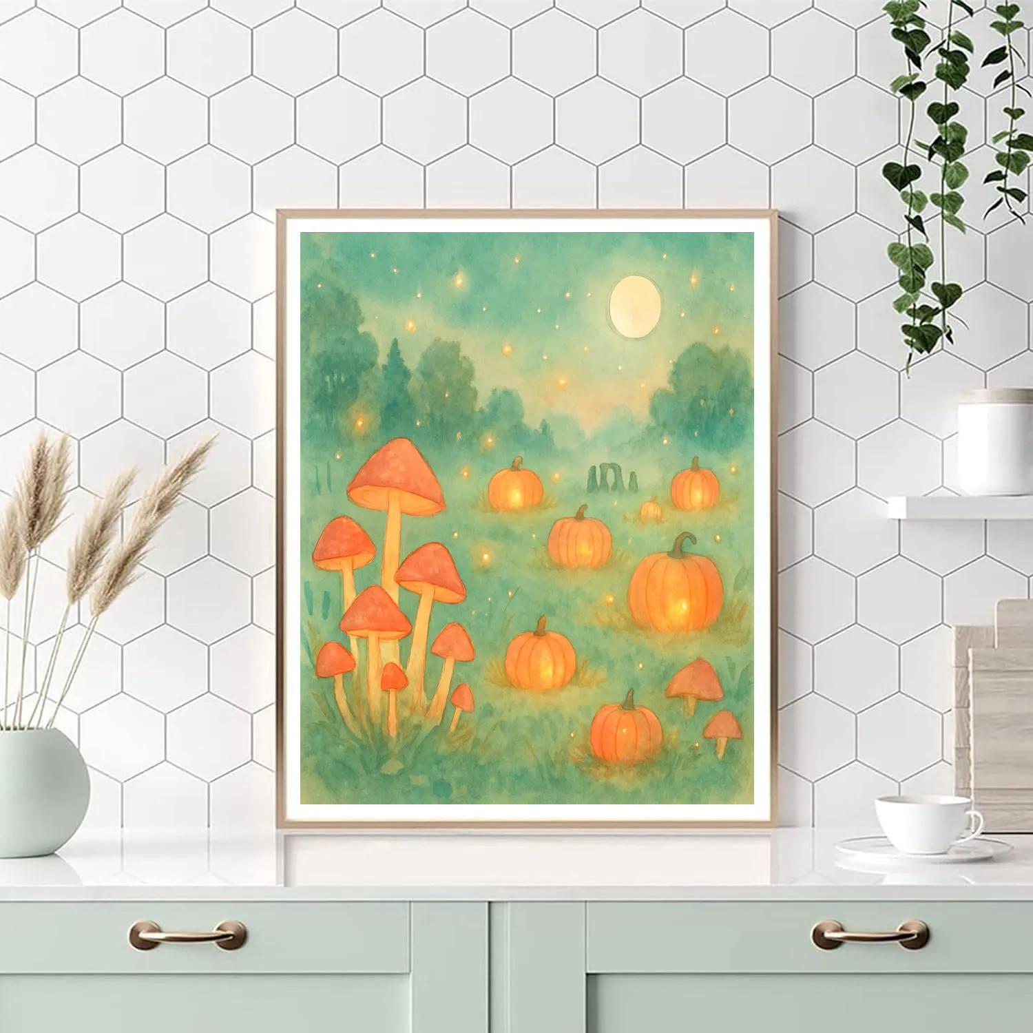 Enchanted Twilight Meadow Paint by numbers art