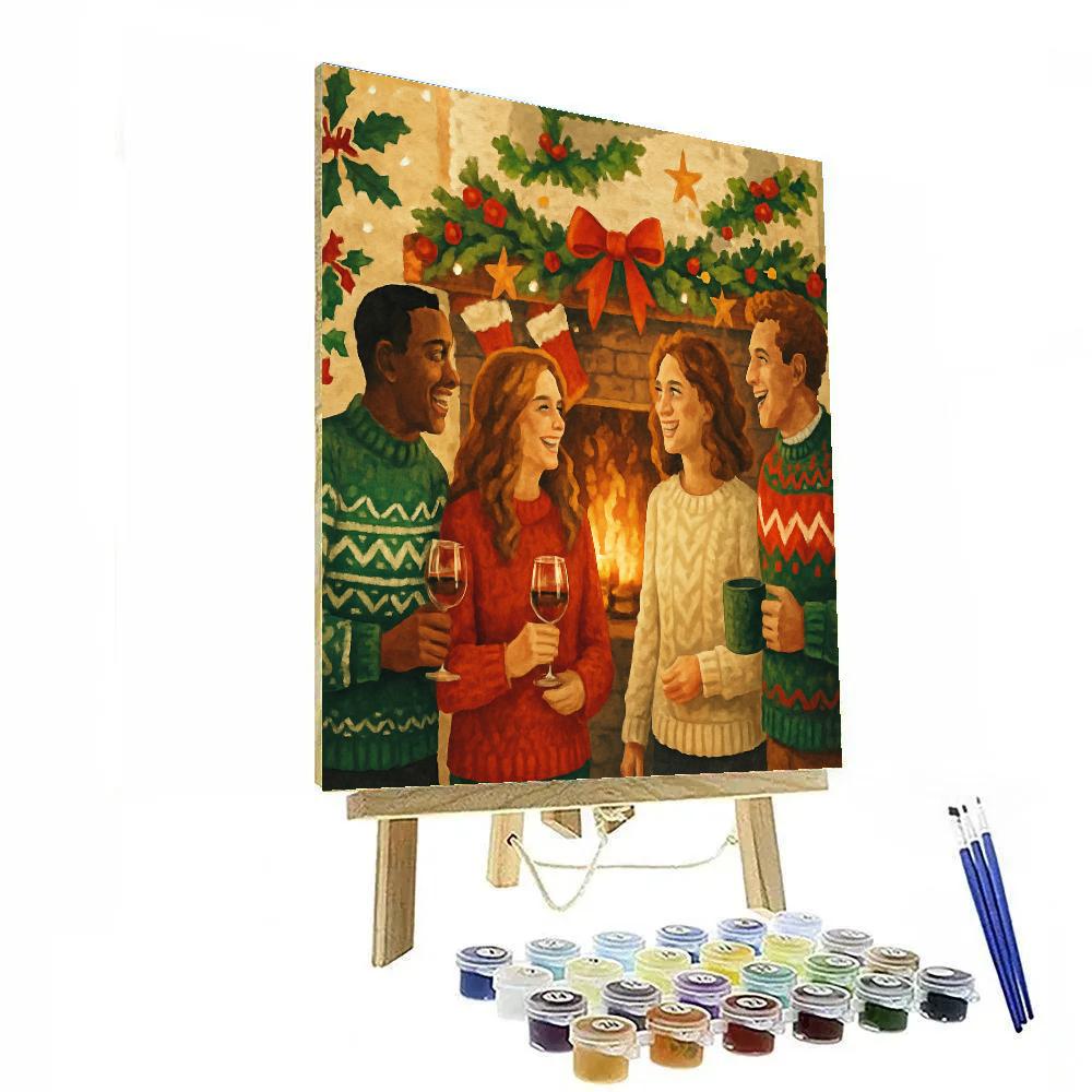 Garlanded Hearth Revelry Paint by numbers kits