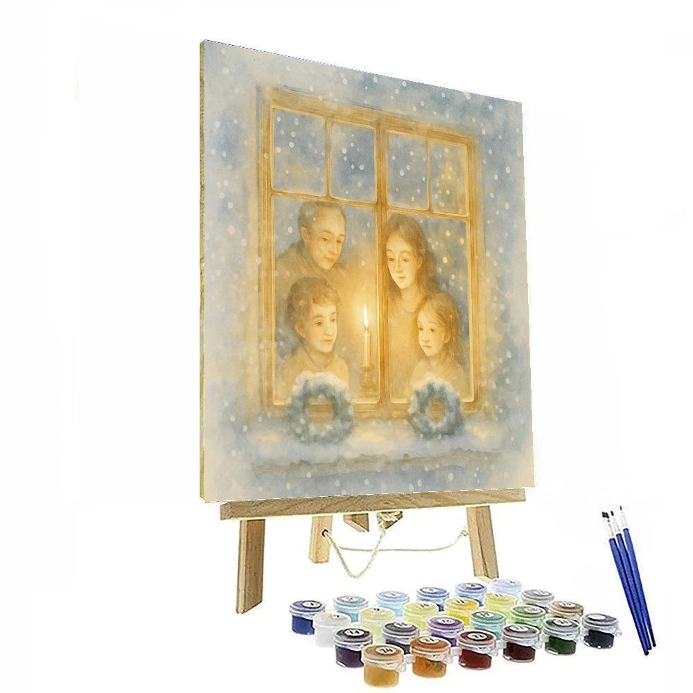 Snowflake Window Ballet Paint by numbers kits