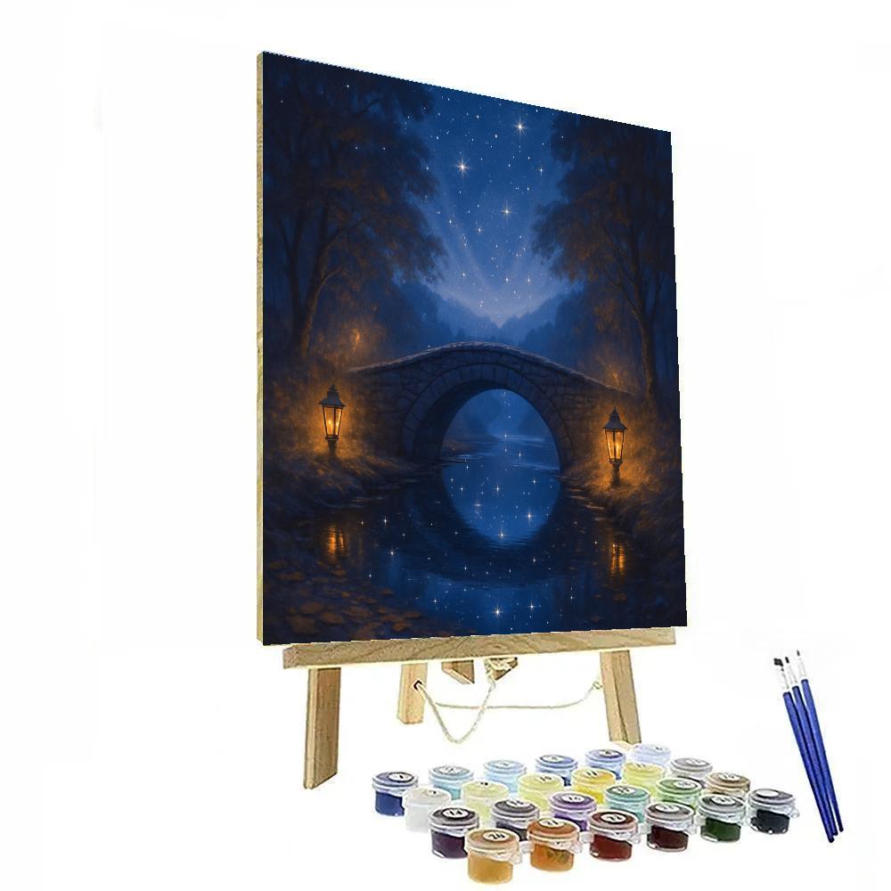 Starlit Hollow Bridge DIY paint by numbers
