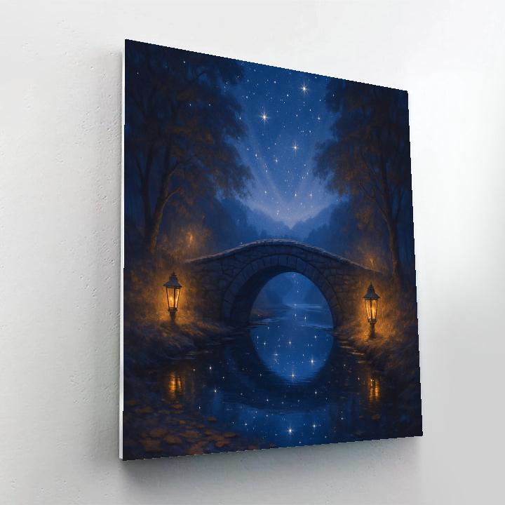 Starlit Hollow Bridge DIY paint by numbers