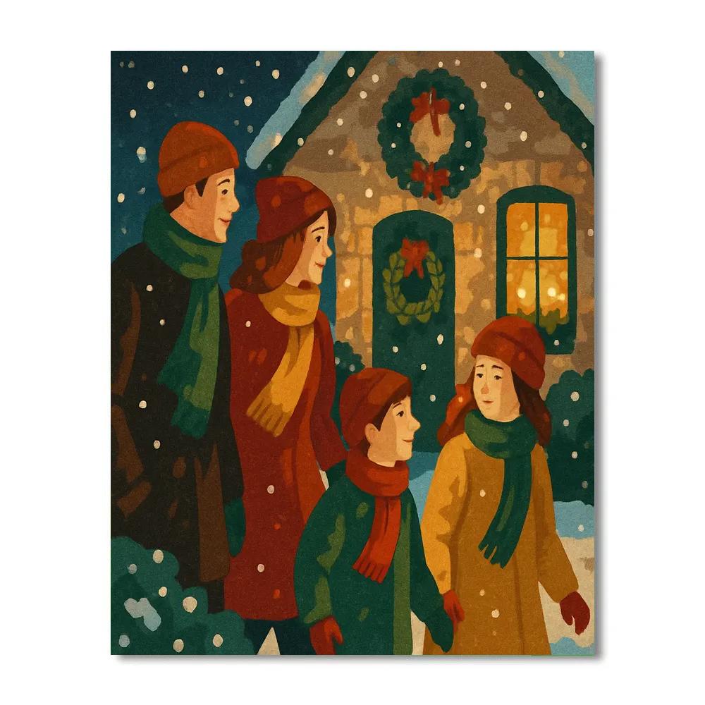 Holiday Hearthside Stroll paint by color