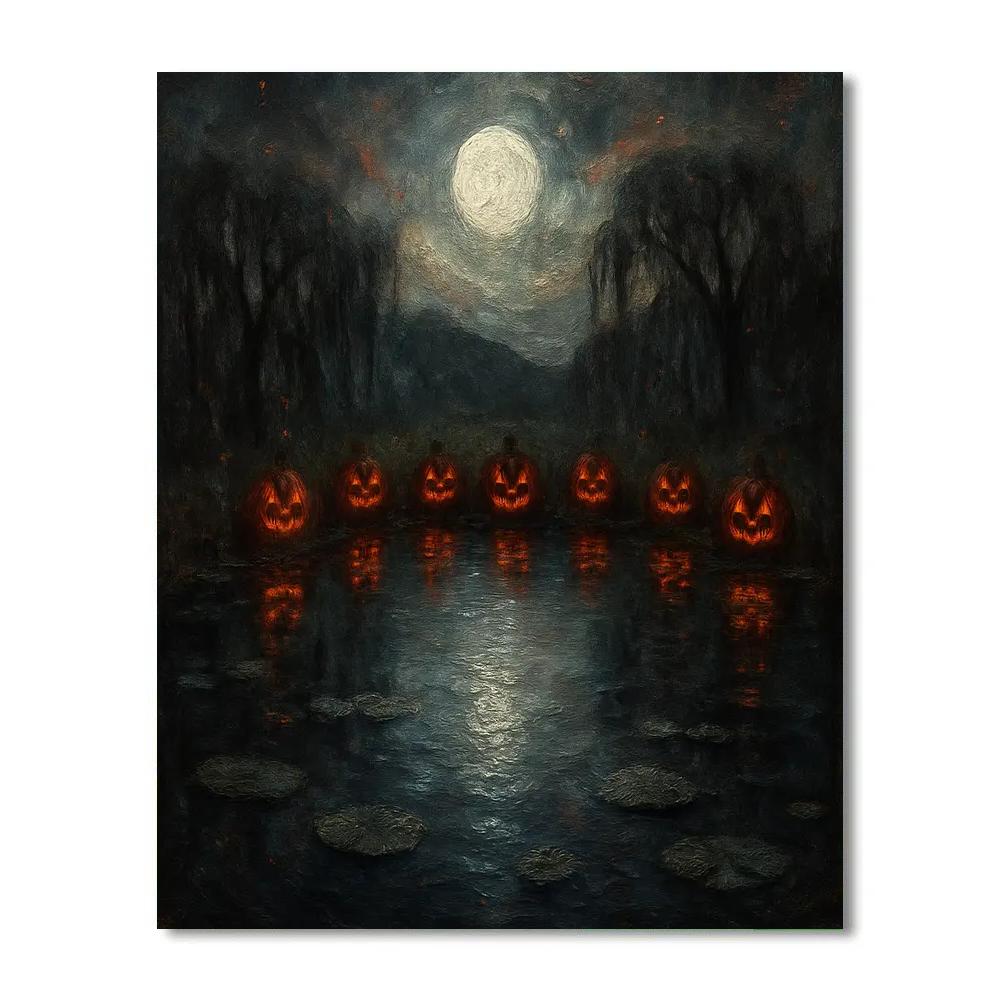 Nocturne Of The Hollow Pond painting number kit