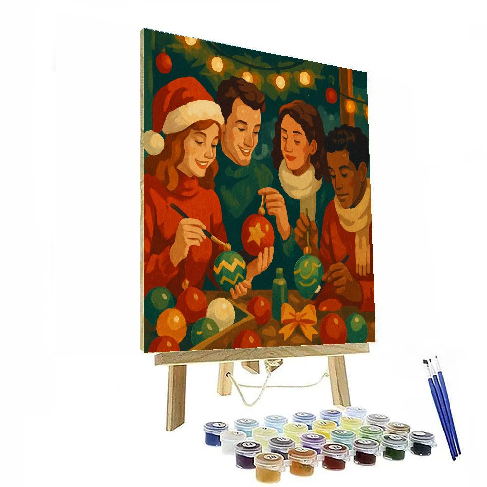 Frosty Ornament Workshop Paint by numbers kits